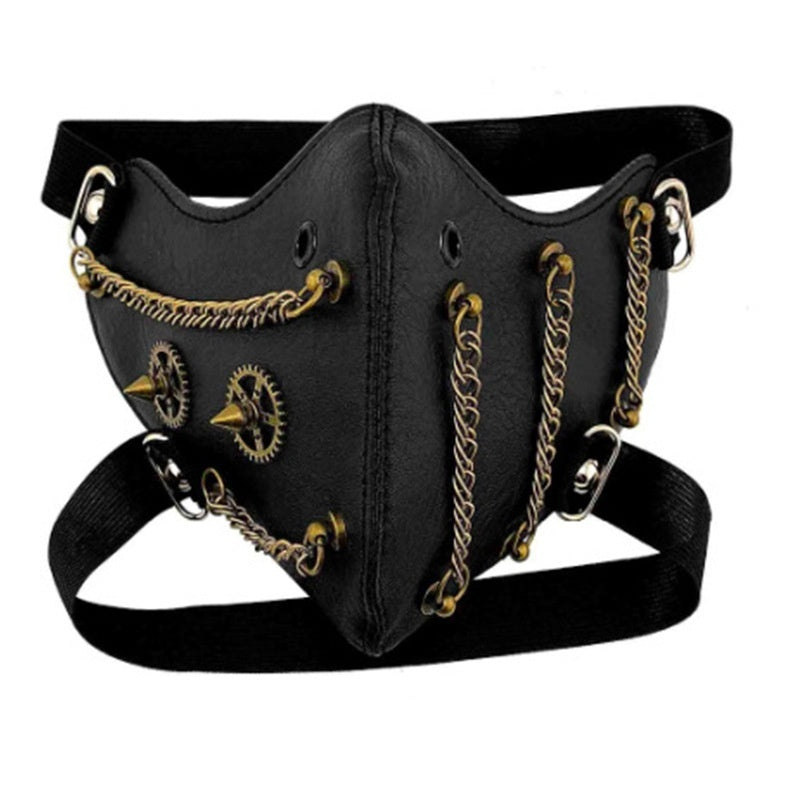 Steampunk Party Protection Personality Chain Halloween Face Mask