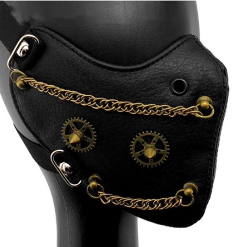 Steampunk Party Protection Personality Chain Halloween Face Mask