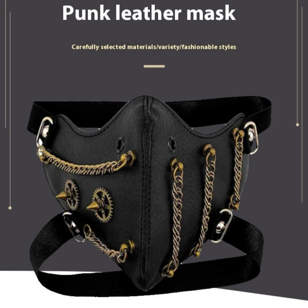 Steampunk Party Protection Personality Chain Halloween Face Mask
